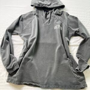 Gulf Shores Alabama Gray Hoodie Pullover Unisex Medium Beach Sweatshirt 1/4 Zip